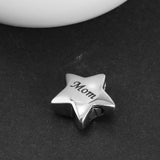 Maxbell Stainless Steel Star Memorial Pendant Ashes Urn Cremation Jewelry Mom