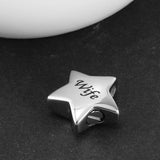 Maxbell Stainless Steel Star Memorial Pendant Ashes Urn Cremation Jewelry Wife