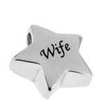 Maxbell Stainless Steel Star Memorial Pendant Ashes Urn Cremation Jewelry Wife