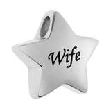 Maxbell Stainless Steel Star Memorial Pendant Ashes Urn Cremation Jewelry Wife