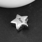 Maxbell Stainless Steel Star Memorial Pendant Ashes Urn Cremation Jewelry Aunt