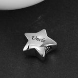 Maxbell Stainless Steel Star Memorial Pendant Ashes Urn Cremation Jewelry Uncle