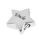 Maxbell Stainless Steel Star Memorial Pendant Ashes Urn Cremation Jewelry Uncle