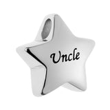 Maxbell Stainless Steel Star Memorial Pendant Ashes Urn Cremation Jewelry Uncle