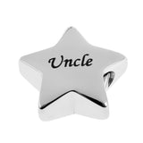 Maxbell Stainless Steel Star Memorial Pendant Ashes Urn Cremation Jewelry Uncle