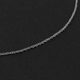 Maxbell Women Twinkle 925 Sterling Thin Lightweight Twist Chain Neckalce 18'' Silver