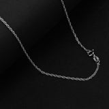 Maxbell Women Twinkle 925 Sterling Thin Lightweight Twist Chain Neckalce 18'' Silver