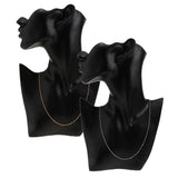 Maxbell Women 925 Sterling Thin Lightweight Cross Beads Chain Neckalce 18'' Silver