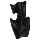 Maxbell Women 925 Sterling Thin Lightweight Cross Beads Chain Neckalce 18'' Silver