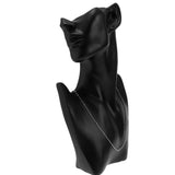 Maxbell Women 925 Sterling Thin Lightweight Cross Beads Chain Neckalce 18'' Silver