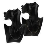 Maxbell Women 925 Sterling Thin Lightweight Cross Beads Chain Neckalce 18'' Silver