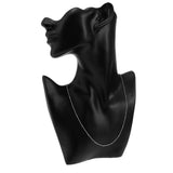 Maxbell Women 925 Sterling Thin Lightweight Cross Beads Chain Neckalce 18'' Silver