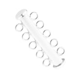 Maxbell 925 Sterling Silver Multi Strand Slide Clasps Jewelry Connectors 5 Strand