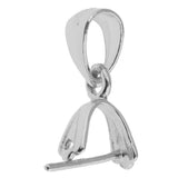 Maxbell 925 Sterling Silver Pinch Clip Bail Clasp Charm Bead Pendant Connector 4.5mm