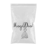 Maxbell 925 Sterling Silver Pinch Clip Bail Clasp Charm Bead Pendant Connector 4.5mm