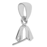 Maxbell 925 Sterling Silver Pinch Clip Bail Clasp Charm Bead Pendant Connector 4.5mm