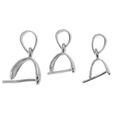Maxbell 925 Sterling Silver Pinch Clip Bail Clasp Charm Bead Pendant Connector 4.5mm