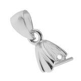 Maxbell 925 Sterling Silver Pinch Clip Bail Clasp Charm Bead Pendant Connector 5.5mm