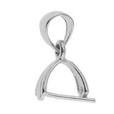 Maxbell 925 Sterling Silver Pinch Clip Bail Clasp Charm Bead Pendant Connector 5.5mm