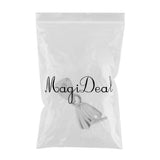 Maxbell 925 Sterling Silver Pinch Clip Bail Clasp Charm Bead Pendant Connector 5.5mm