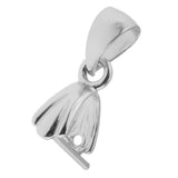 Maxbell 925 Sterling Silver Pinch Clip Bail Clasp Charm Bead Pendant Connector 5.5mm