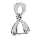 Maxbell 925 Sterling Silver Pinch Clip Bail Clasp Charm Bead Pendant Connector 5.5mm