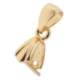 Maxbell 925 Sterling Silver Pinch Clip Bail Clasp Charm Pendant Connector Gold 5.5mm