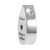 Maxbell Always in My Heart Waterdrop Urn Memorial Ash Keepsake Pendant Husband