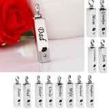Maxbell Stainless Steel Cube Urn Memorial Ash Keepsake Cremation Pendant Dad