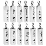 Maxbell Stainless Steel Cube Urn Memorial Ash Keepsake Cremation Pendant Dad