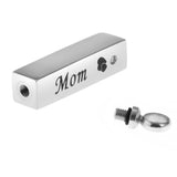 Maxbell Stainless Steel Cube Urn Memorial Ash Keepsake Cremation Pendant Mom