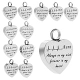 Maxbell Stainless Steel Heartbeat ECG Cremation Urn Memorial Pendant Dad