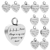 Maxbell Stainless Steel Heartbeat ECG Cremation Urn Memorial Pendant Dad