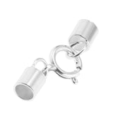 Maxbell 925 Sterling Silver Tube Kumihimo  Clasp Ends Jewelry DIY Findings 3mm