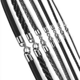 Maxbell Platinum 925 Sterling Silver Cylinder Tube Cord Clasp Ends DIY Craft 1mm