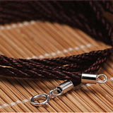 Maxbell Platinum 925 Sterling Silver Cylinder Tube Cord Clasp Ends DIY Craft 1mm