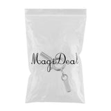 Maxbell Platinum 925 Sterling Silver Cylinder Tube Cord Clasp Ends DIY Craft 1mm