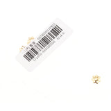 Maxbell 5pcs 8mm Dia Flower Cap 925 Sterling for Earring Bracelet End Cap Yellow