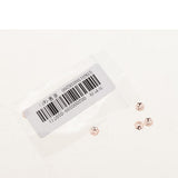 Maxbell 5 Pieces 925 Sterling Flower Cup Beads End Cap Jewelry Makings Rose Gold