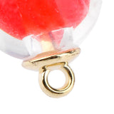 Maxbell 10x Clear Multicolor Round Crystal Glass Ball Pendant Christmas Gifts Red
