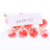 Maxbell 10x Clear Multicolor Round Crystal Glass Ball Pendant Christmas Gifts Red