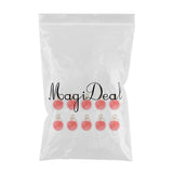 Maxbell 10x Clear Multicolor Round Crystal Glass Ball Pendant Christmas Gifts Red