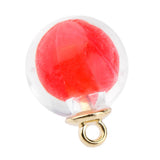 Maxbell 10x Clear Multicolor Round Crystal Glass Ball Pendant Christmas Gifts Red