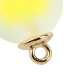 Maxbell 10pcs Multicolor Crystal Ball Charms Pendant Christmas Embellishment Yellow