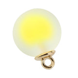 Maxbell 10pcs Multicolor Crystal Ball Charms Pendant Christmas Embellishment Yellow