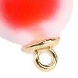 Maxbell 10pcs Multicolor Crystal Ball Charms Pendant Christmas Embellishment Red