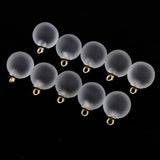 Maxbell 10pcs Multicolor Crystal Ball Charms Pendant Christmas Embellishment Black