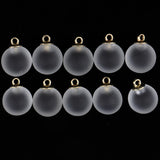 Maxbell 10pcs Multicolor Crystal Ball Charms Pendant Christmas Embellishment Black