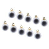 Maxbell 10pcs Multicolor Crystal Ball Charms Pendant Christmas Embellishment Black