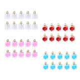 Maxbell 10x Transparent Polygonal Multicolor Crystal Pendant Christmas Gift White
